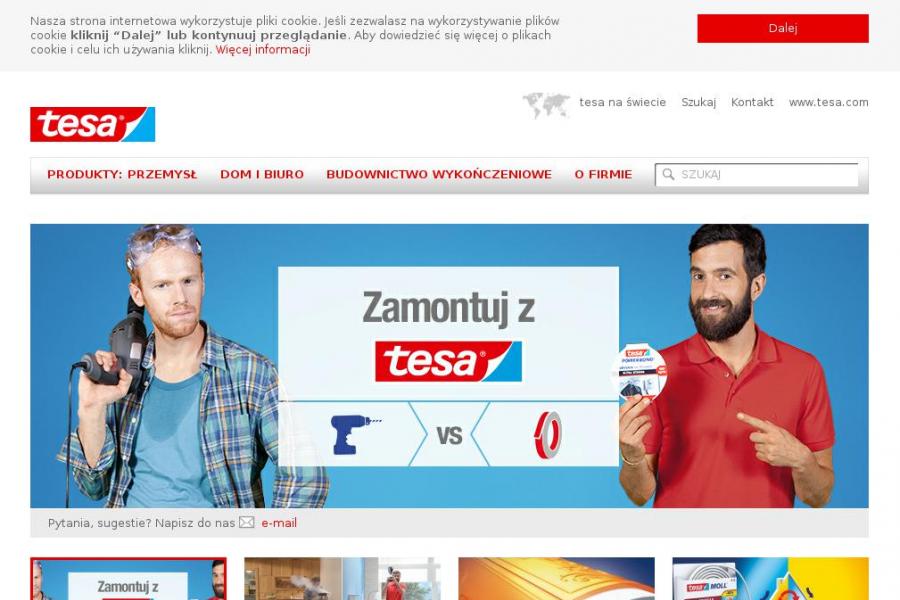 Wybierz najlepsze produkty dzięki www.tesa.pl